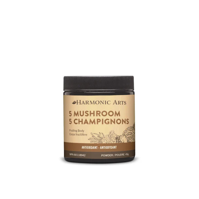 5 Mushroom Concentrated Powder | Harmonic Arts | 45g OR 100g OR 454g