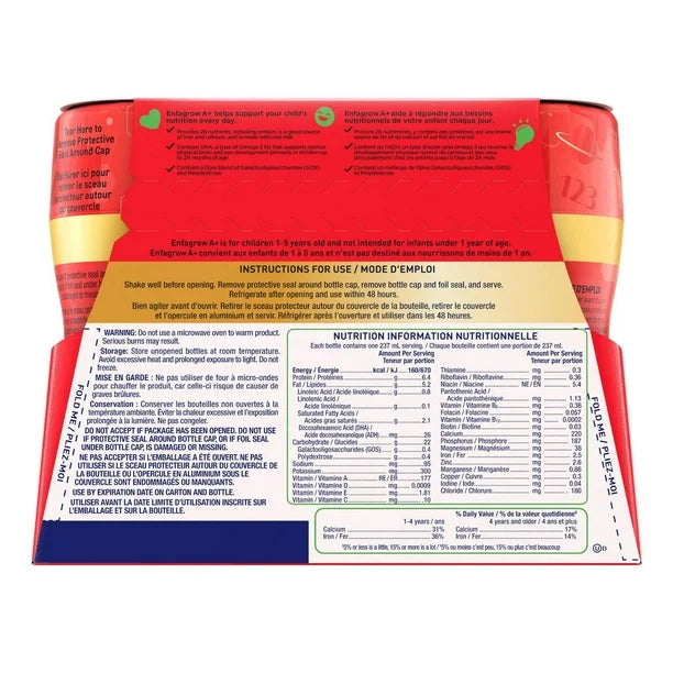 Toddler & Child Nutritional Drink | Enfagrow A+® | 237 mL