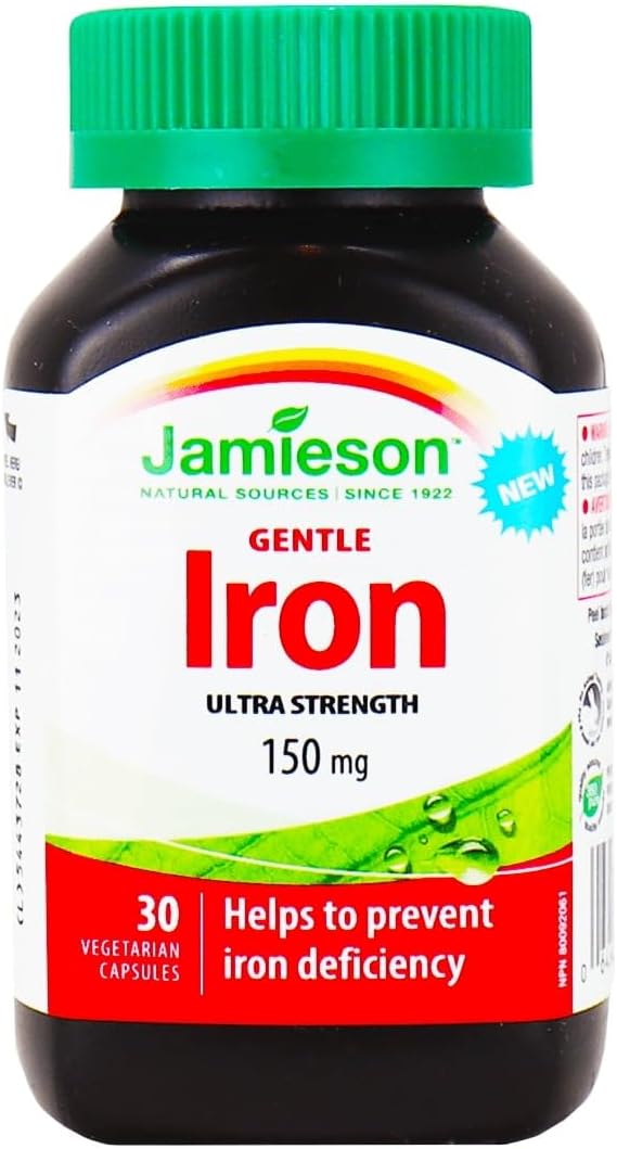 Gentle Iron Ultra Strength | Jamieson™ | 30 Vegetarian Capsules