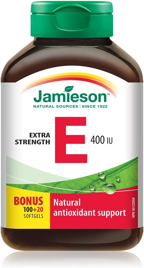 Vitamin E 400 IU | Jamieson™ | 120 Softgels