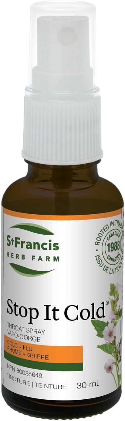 Stop It Cold® Throat Spray | St. Francis Herb Farm | 30 mL