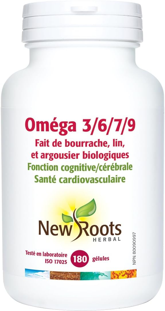 Omega 3/6/7/9 | New Roots Herbal® | 90 or 180 Softgels