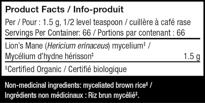Lion’s Mane Powder | Host Defense® Mushrooms™ | 100 gr