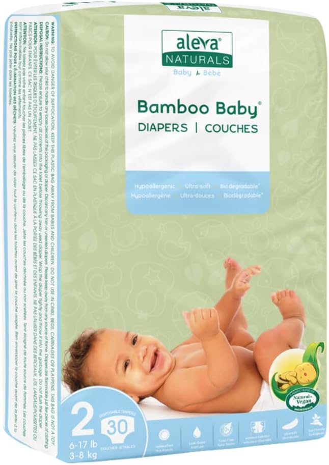 Bamboo Baby® Diapers | aleva® Naturals | Various Size