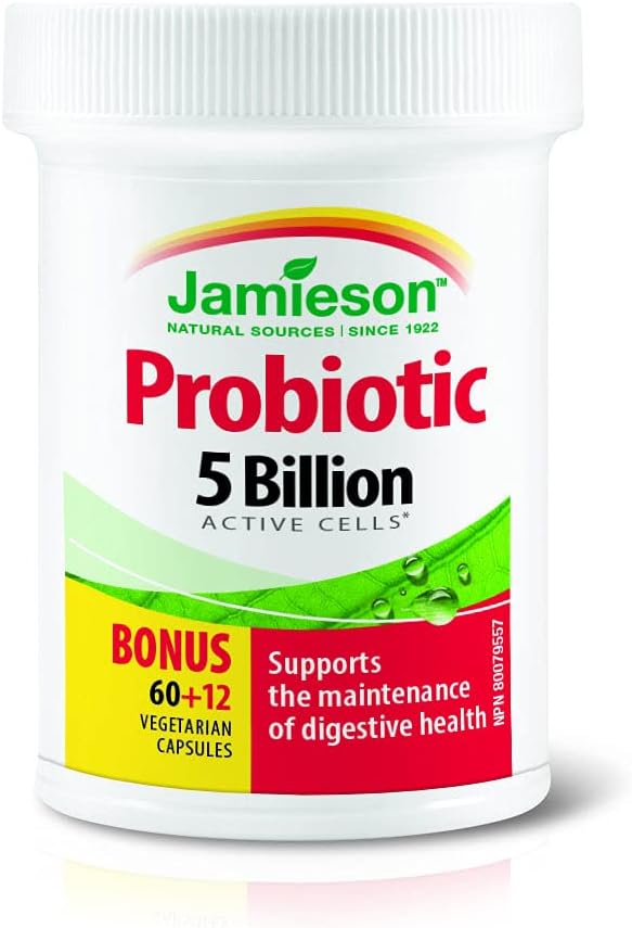 Probiotic Regular Strength | Jamieson™ | 60+12 Vegetarian Capsules