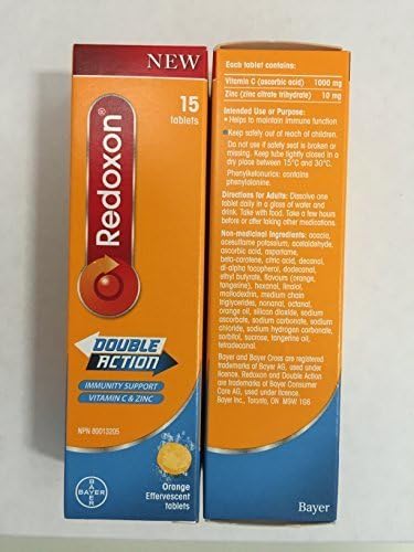 Double Action Orange Effervescent Tablets | Redoxon® | Various Sizes