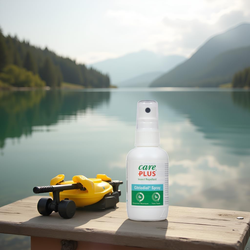 Citriodiol® Spray by Care Plus® Anti-Insect Natural – DEET-Free Lemon Eucalyptus Insect Repellent Spray for Mosquito & Tick Protection | 60 mL or 125 mL