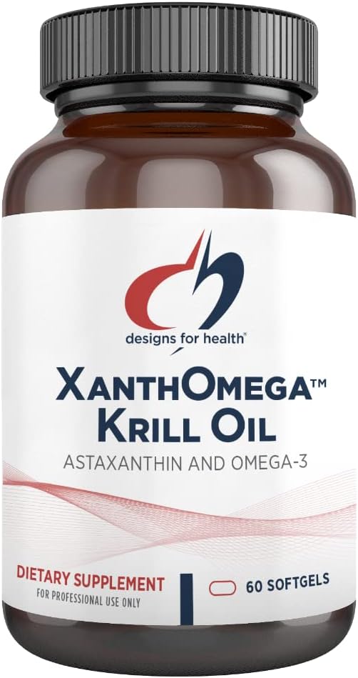 XanthOmega Krill Oil™ | Designs for Health® | 60 Softgel