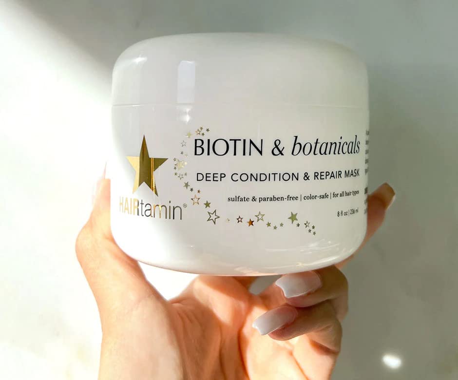Biotin & Botanicals Hair Mask | HAIRtamin® | 8 Fl Oz (236 mL)