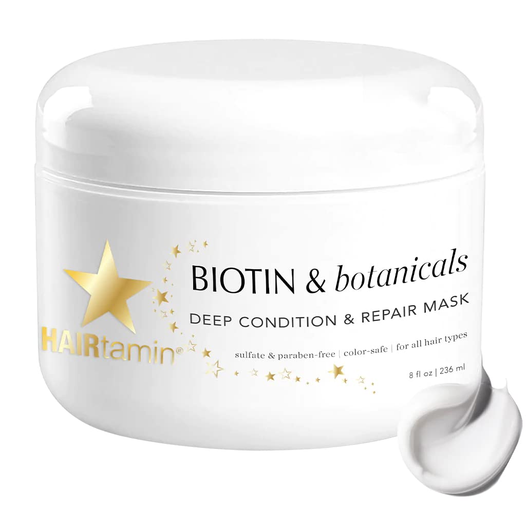 Biotin & Botanicals Hair Mask | HAIRtamin® | 8 Fl Oz (236 mL)