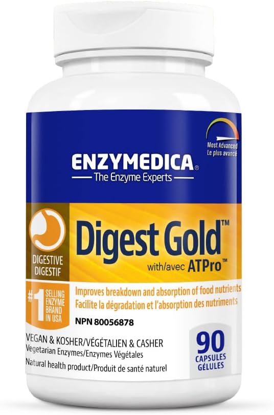Enzymedica, Digest Gold® with ATPro™ | Enzymedica® | 45, 90, 180 or 240 Capsules