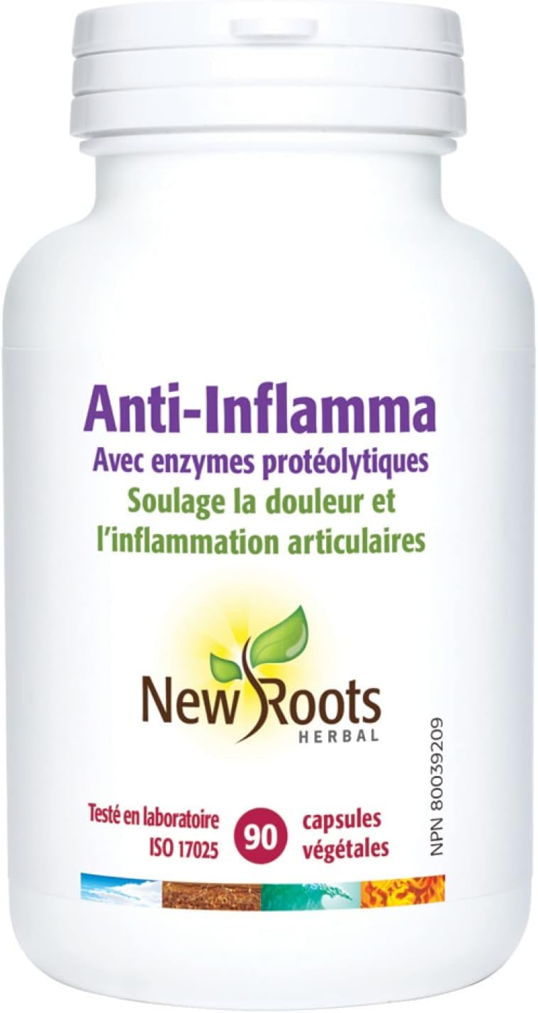 Anti-Inflamma With Proteolytic Enzymes | New Roots HERBAL® | 180 Capsules