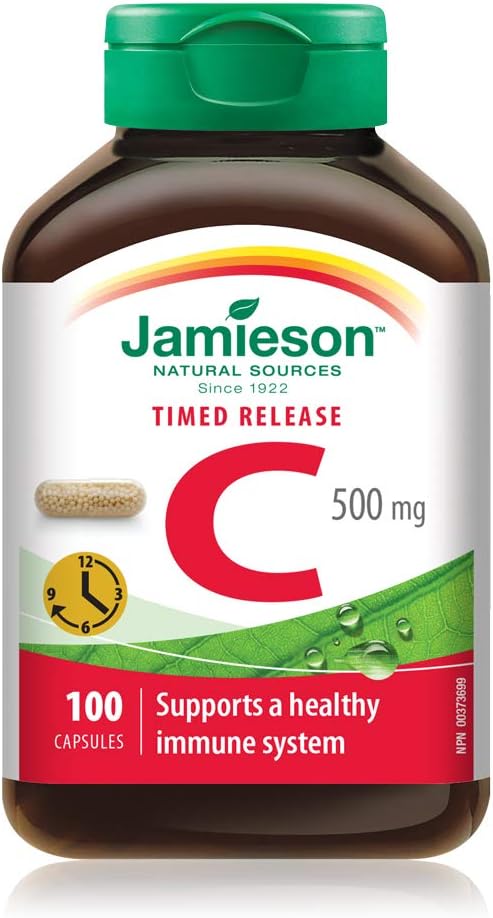 Vitamin C 500 mg Timed Release | Jamieson™ | 100 Capsules