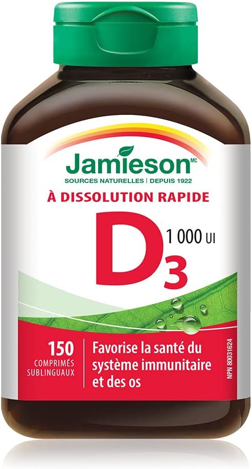Vitamin D3 1,000 IU | Jamieson™ | 150 Tablets