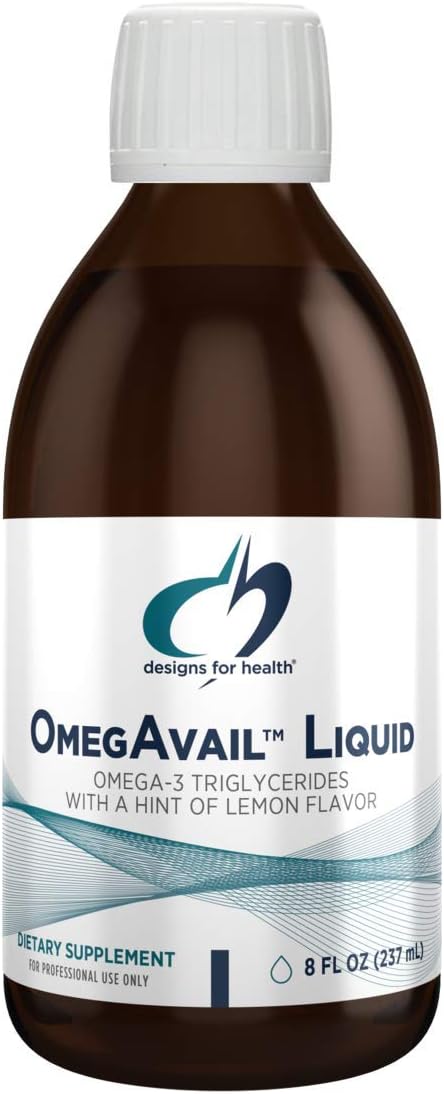 OmegAvail™ Liquid | Designs for Health® | 8 fl oz (237 mL)