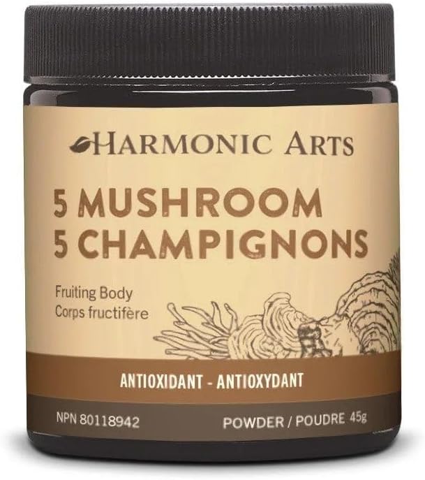 5 Mushroom Concentrated Powder | Harmonic Arts | 45g OR 100g OR 454g