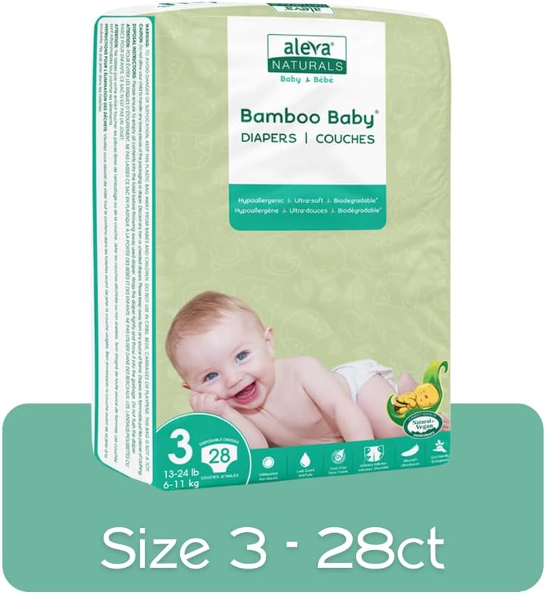 Bamboo Baby® Diapers | aleva® Naturals | Various Size