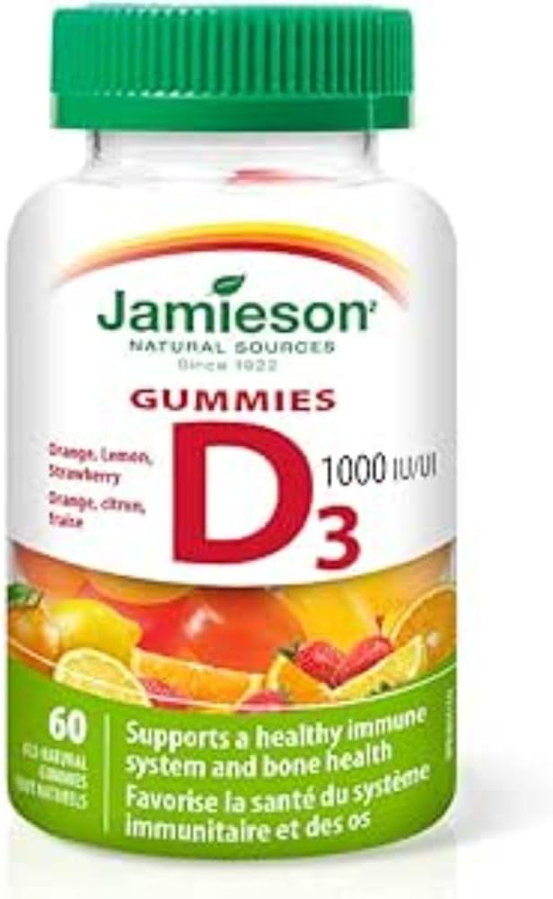 Vitamin D3 1,000 IU | Jamieson™ | 60 or 130 Gummies