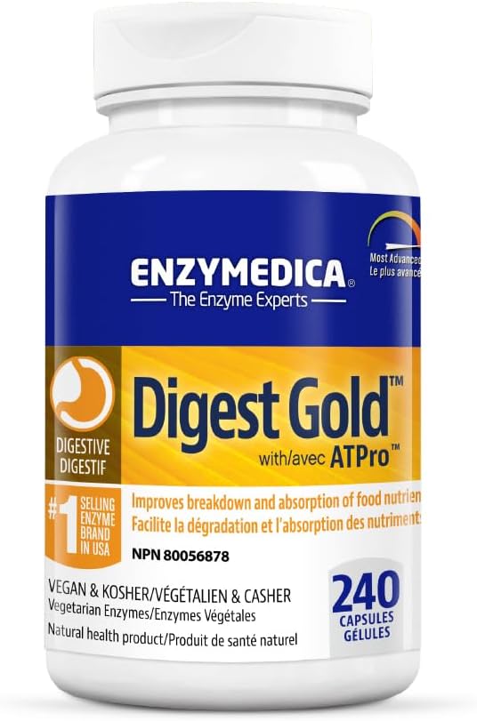 Enzymedica, Digest Gold® with ATPro™ | Enzymedica® | 45, 90, 180 or 240 Capsules