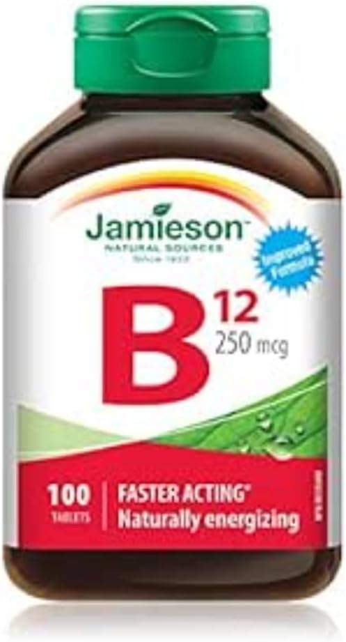 Vitamin B12 250mcg  | Jamieson™ | 100 Tablets