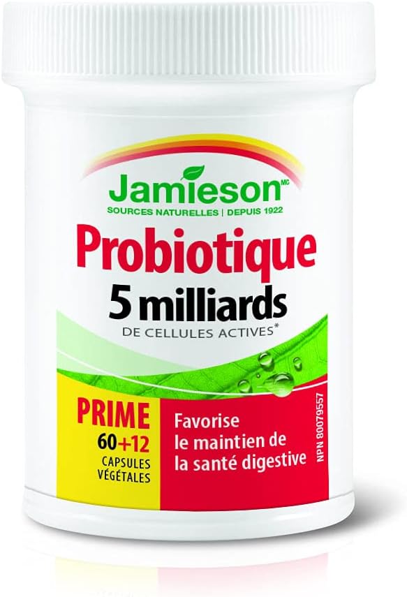 Probiotic Regular Strength | Jamieson™ | 60+12 Vegetarian Capsules