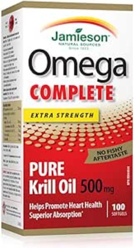 Omega Complete 500 mg | Jamieson™ | 60 or 100 Softgels