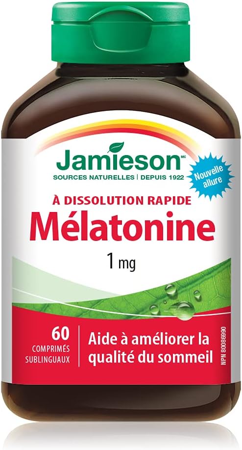 Melatonin 1 mg (Fast Dissolving) | Jamieson™ | 60 Tablets