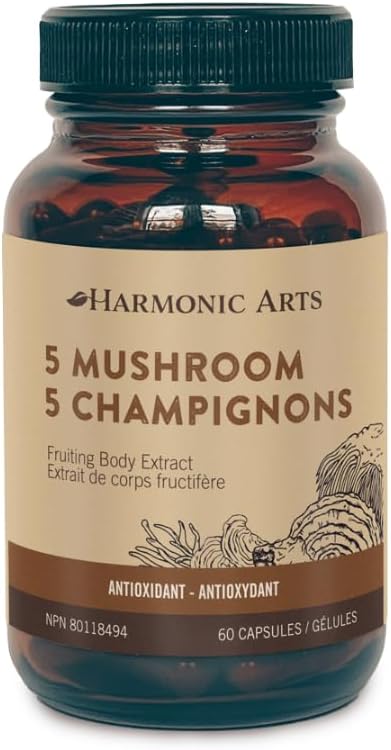 5 Mushroom Capsules| Harmonicarts | 60 Capsules