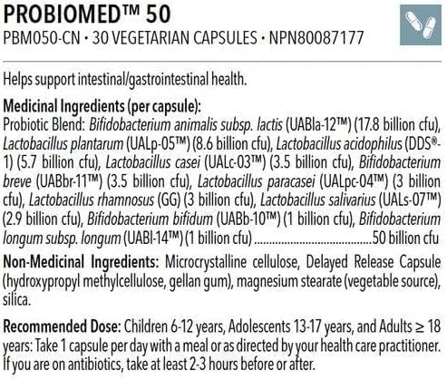 Probiomed™ 50 | Designs for Health® | 30 Vegetarian Capsules