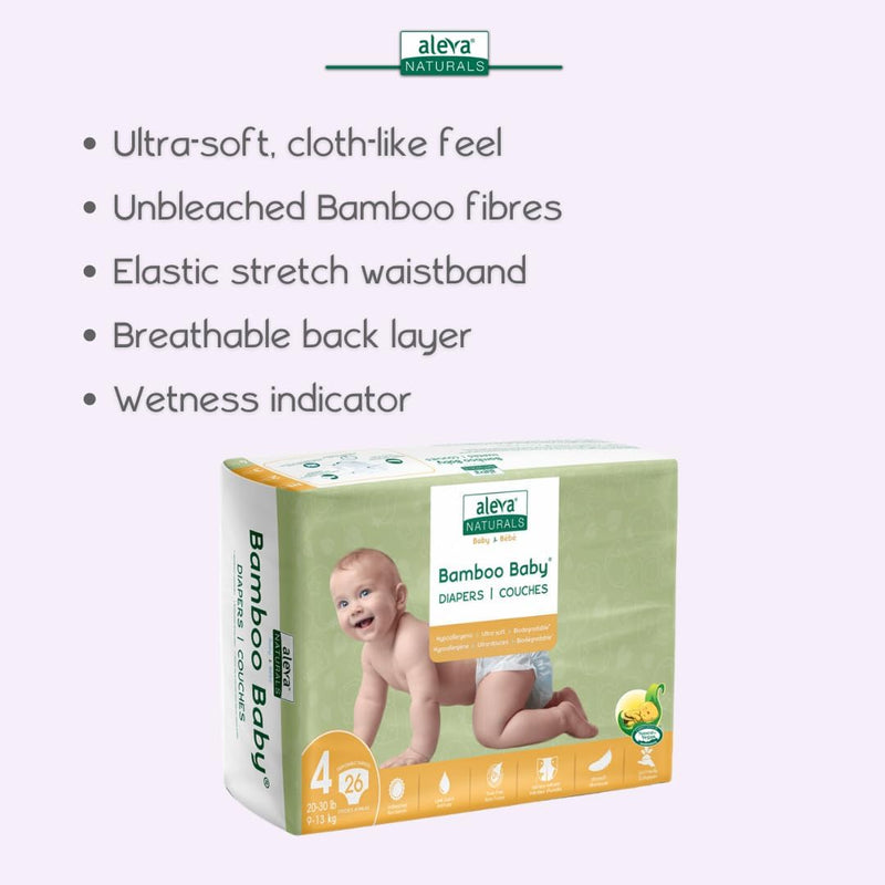 Bamboo Baby® Diapers | aleva® Naturals | Various Size