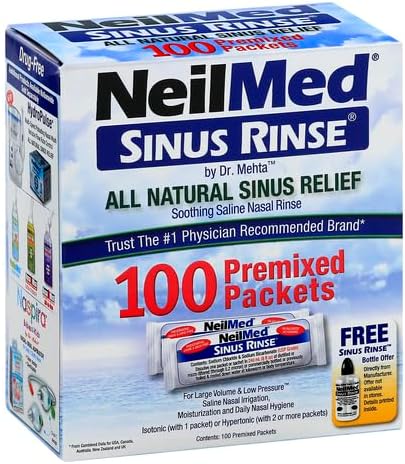 Sinus Rinse Refills | NeilMed® | 100 PreMixed Packet