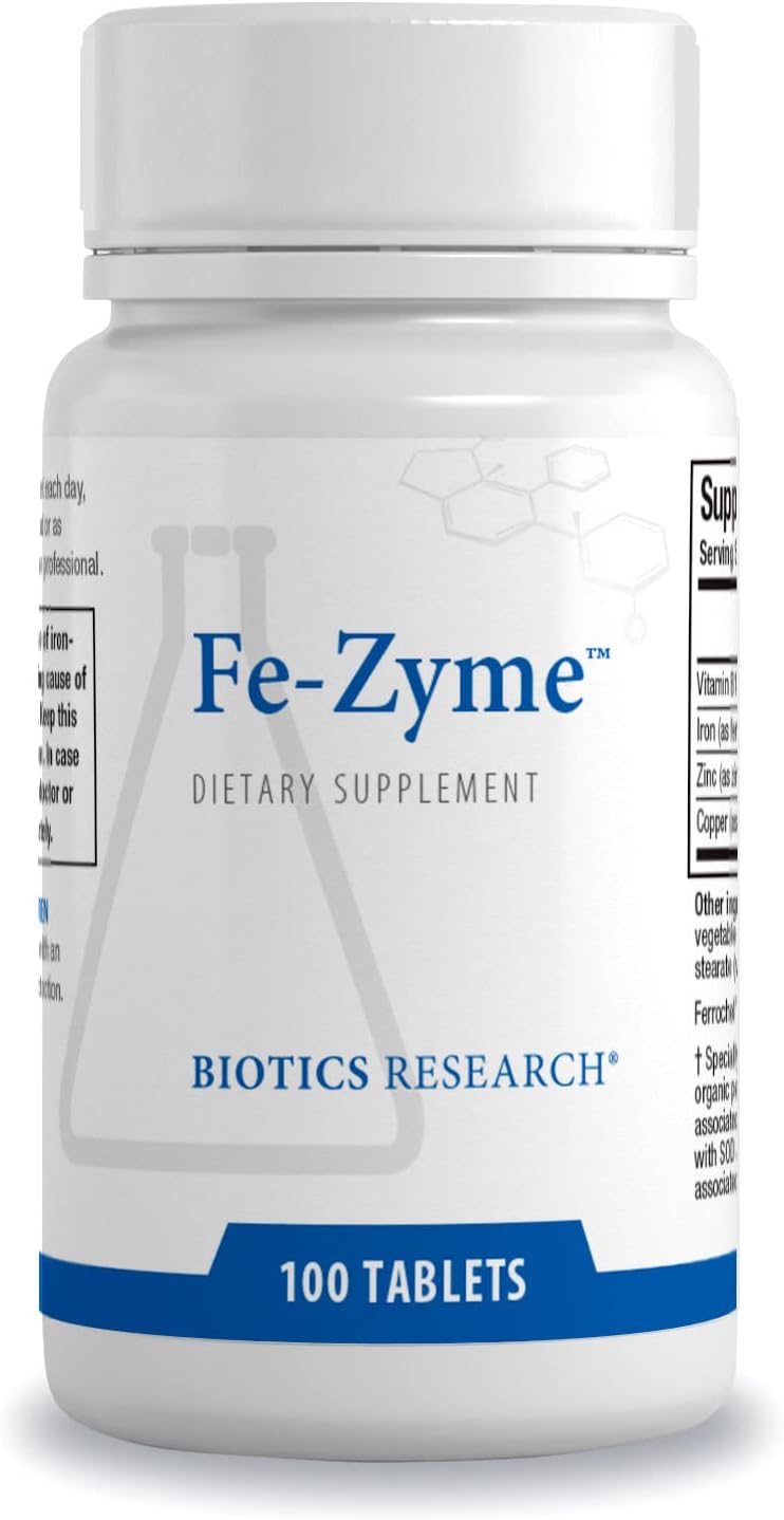 Fe-Zyme™ | Biotics Research® | 100 Tablets