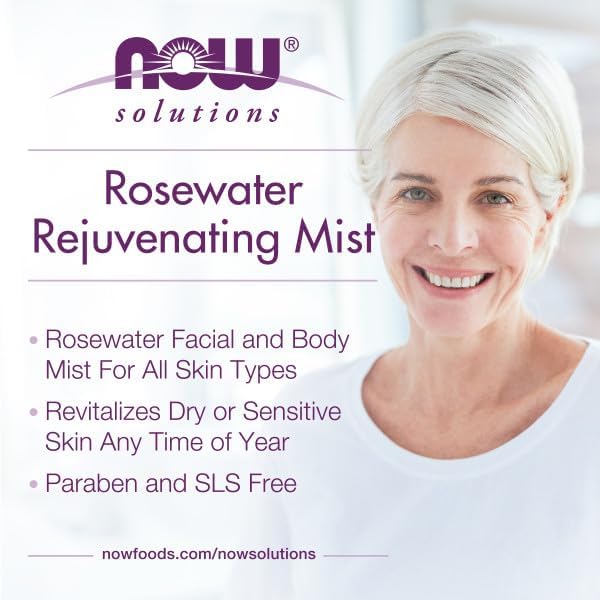Rosewater Rejuvenating Mist | NOW® | 118 mL