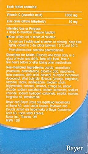 Double Action Orange Effervescent Tablets | Redoxon® | Various Sizes