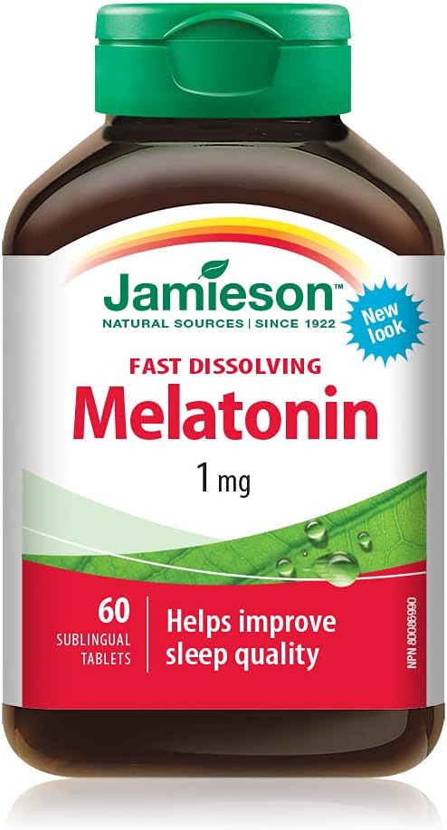 Melatonin 1 mg (Fast Dissolving) | Jamieson™ | 60 Tablets