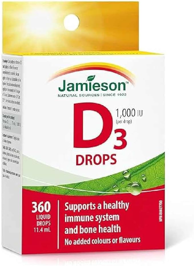 Vitamin D3 1,000 IU Drops | Jamieson™ | 11.4 mL