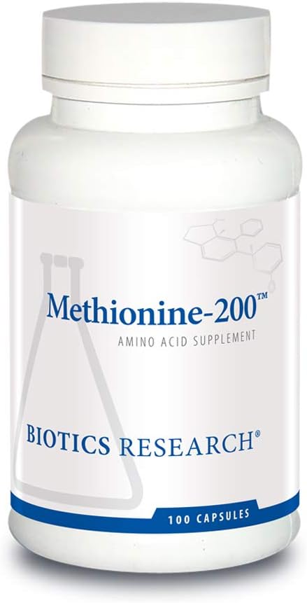 Methionine 200 | Biotics Research® | 100 Capsules