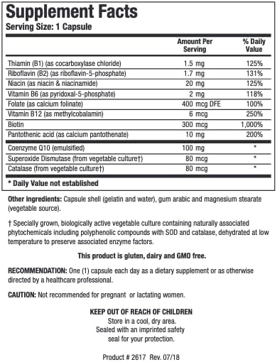 CoQ-Zyme 100 Plus™ (100 mg) | Biotics Research® | 60 Capsules