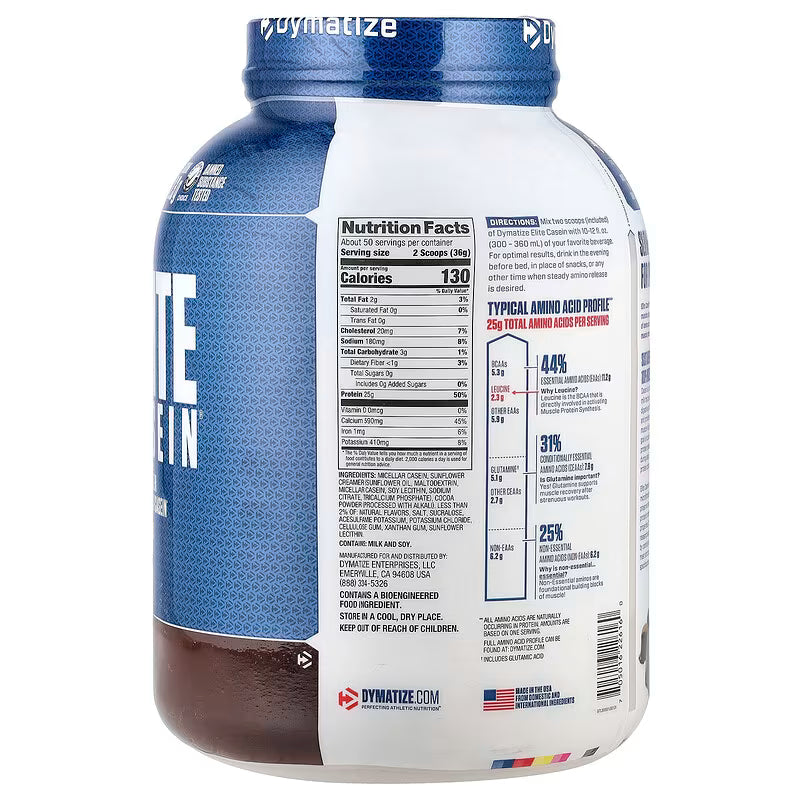 Elite Casein | Dymatize® | 1.8 Kg