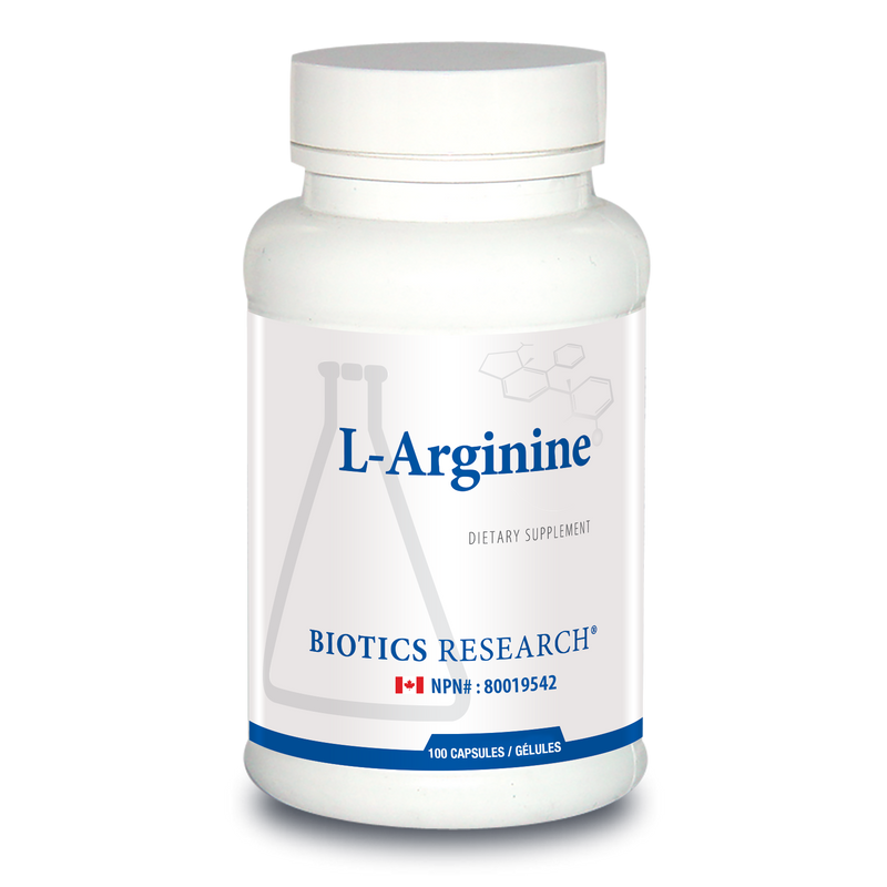 L-Arginine | Biotics Research® | 100 Capsules