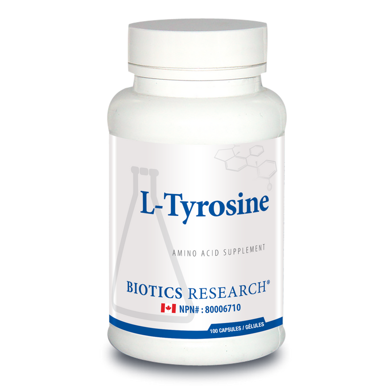 L-Tyrosine | Biotics Research® | 100 Capsules