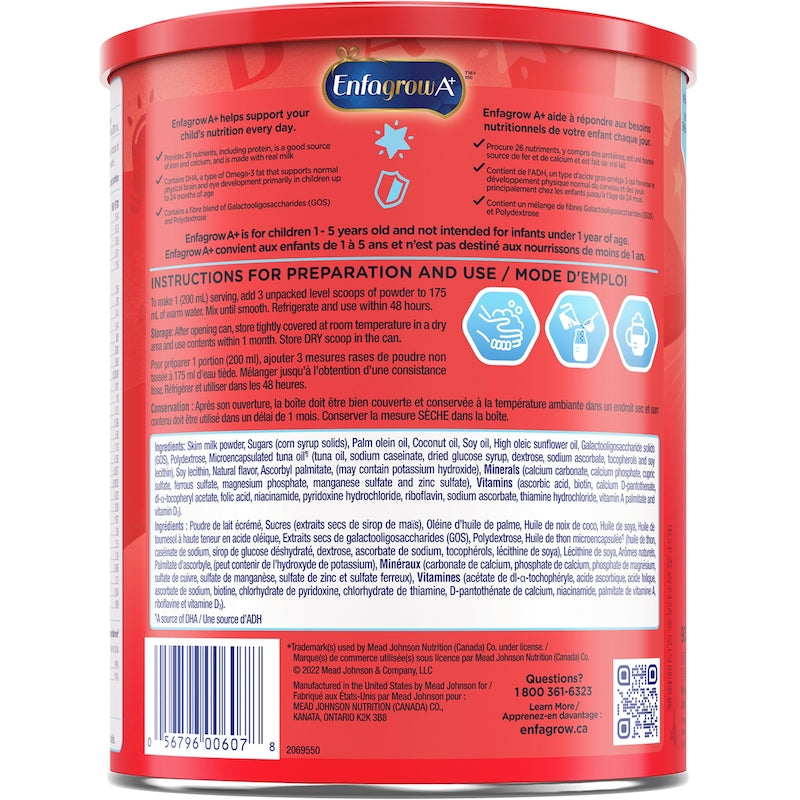 Toddler & Child Nutritional Drink | Enfagrow A+® | 907 G