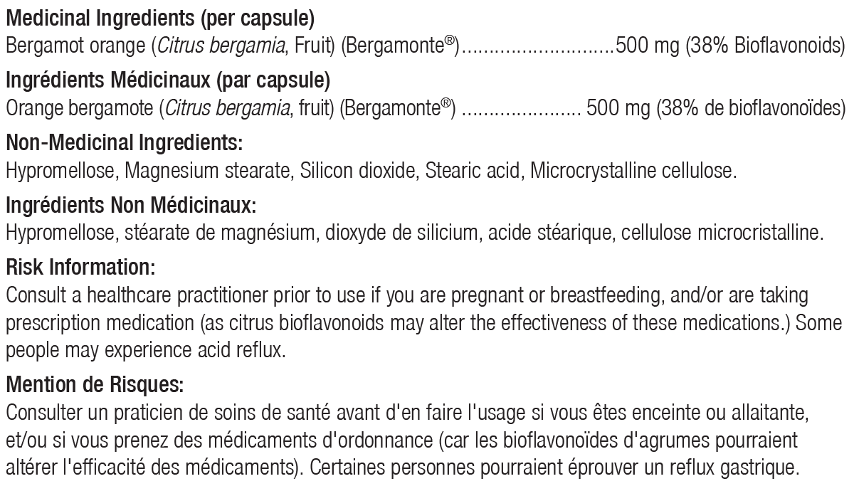 Bergamot BPF by Ortho Molecular – Cardiovascular & Cholesterol Support | 60 Capsule