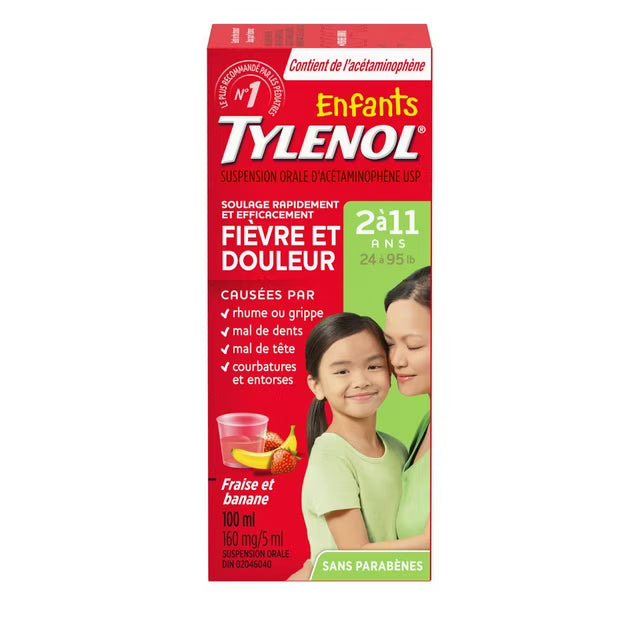 Children's Oral Suspension | TYLENOL® | 100 mL (different flavours)