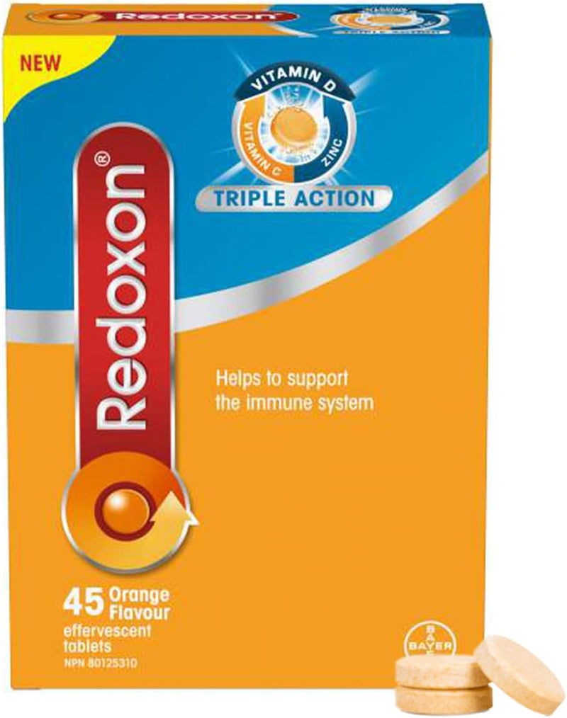 Triple Action Vitamin C, Vitamin D And Zinc | Redoxon® | 15 OR 45 Tablets