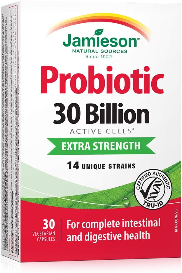 Probiotics Extra Strength 30 Billion |  Jamieson™ | 30 Vegetarian Capsules