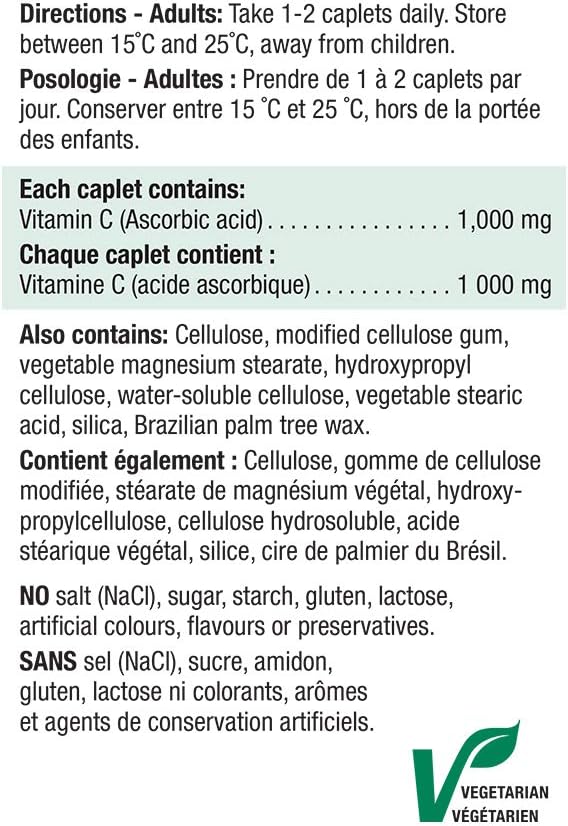 Vitamin C 1,000 mg | Jamieson™ | 100 Caplets