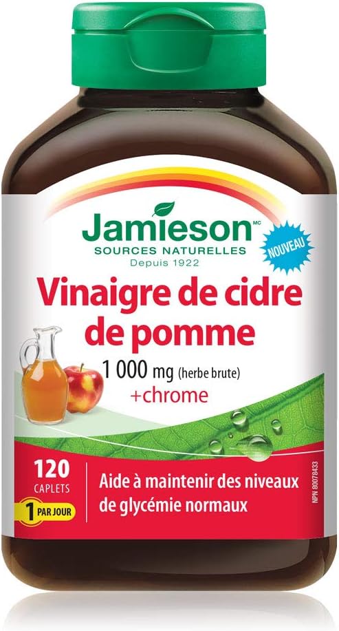 Apple Cider Vinegar & Chromium | Jamieson | 120 Caplets