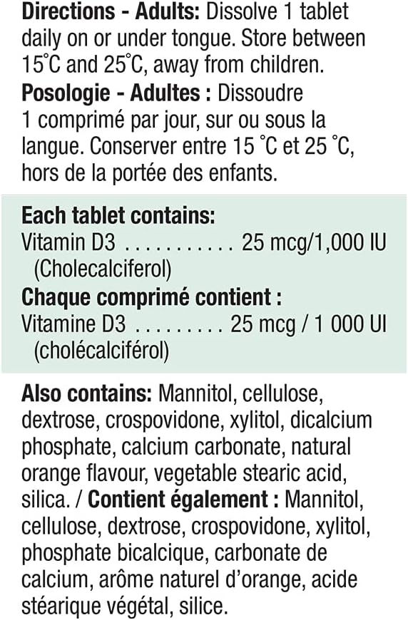 Vitamin D3 1,000 IU | Jamieson™ | 150 Tablets