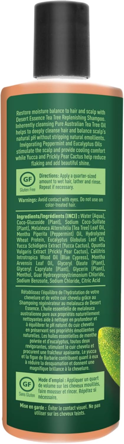 Tea Tree Oil Replenishing Shampoo | Desert Essence® | 375 mL
